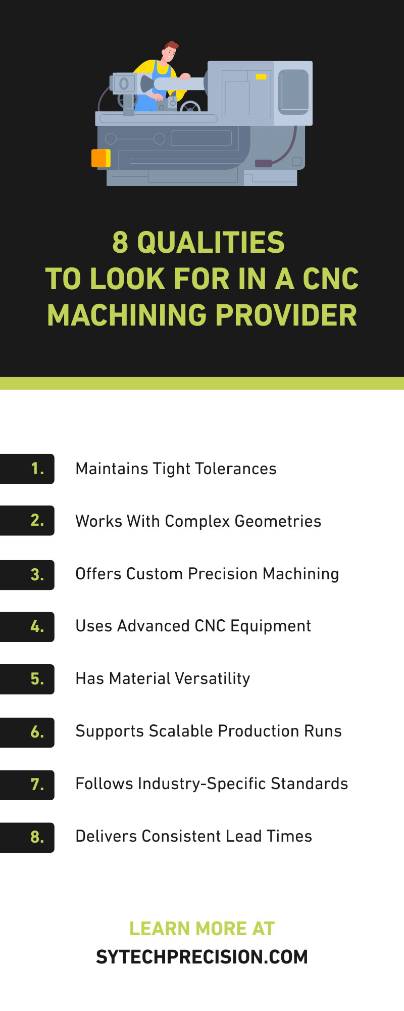 8 Qualities To Look For in a CNC Machining Provider